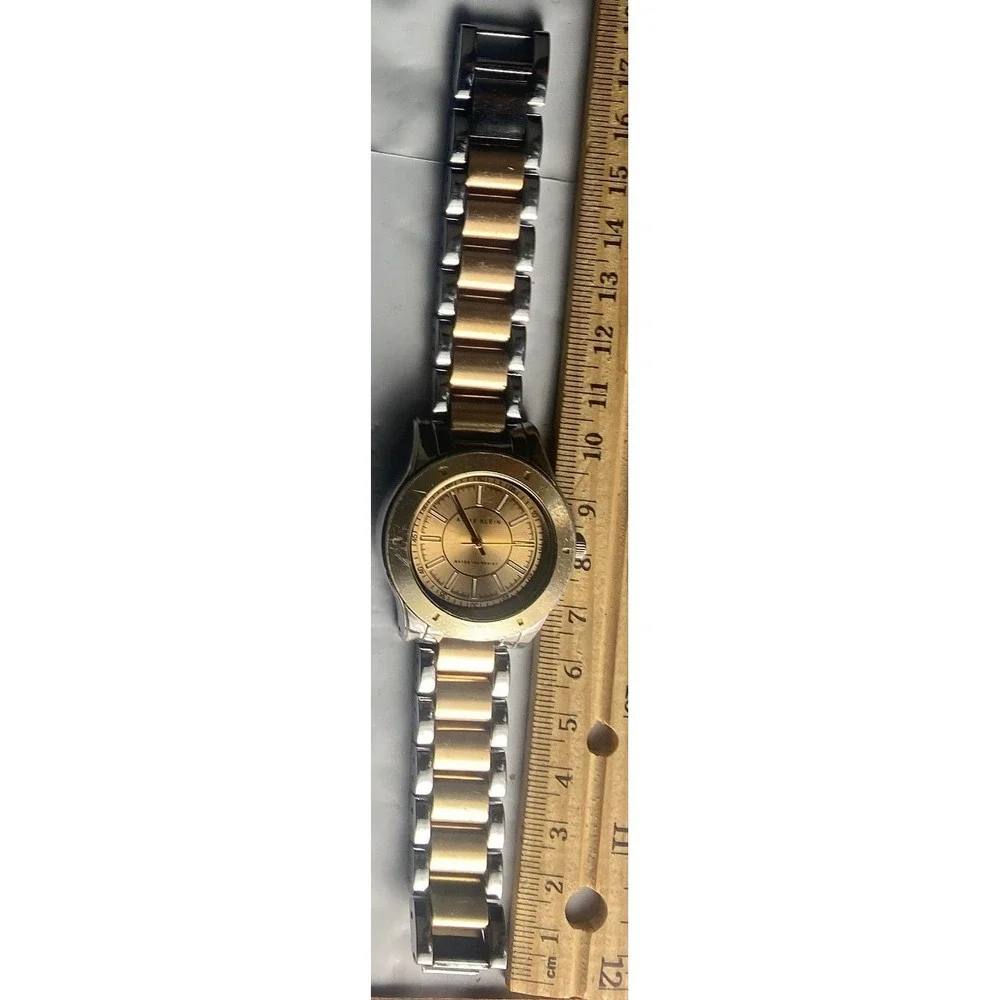 Mens Two Tone Stainless Steel Analog Quartz Watch‎